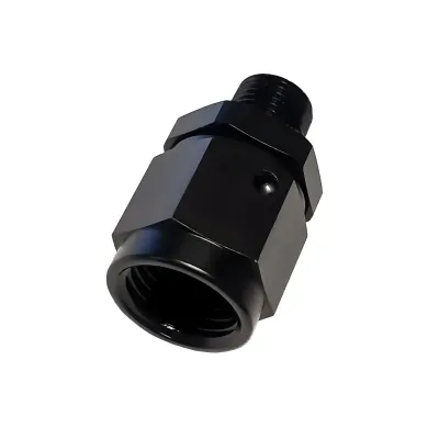 1/8 Inch NPT x 6AN Swivel Fitting Male/Female Black Aluminum Nitrous Outlet