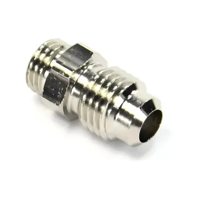 3/8-24 Inch x 4AN Straight Fitting Use with Mother Pucker Male/Male Silver Nitro