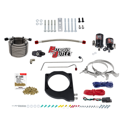 Nitrous Outlet GM BTR Trinity Throttle Body Plate System - Gas/E85 (5-55 psi)(50