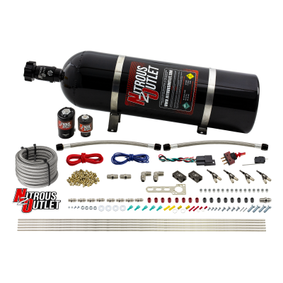 Nitrous Outlet 4 Cylinder Direct Port System - .122 Nitrous Solenoid/.177 Fuel S