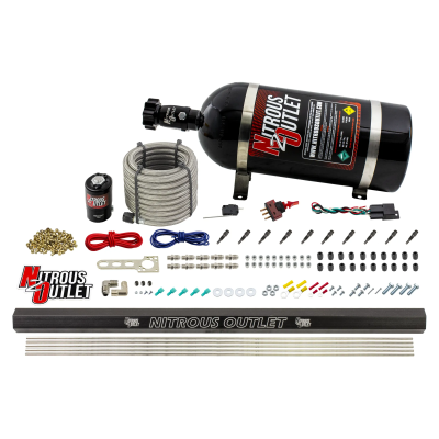Nitrous Outlet Dry 10 Cylinder Direct Port System - .122 Nitrous Solenoid/Inject