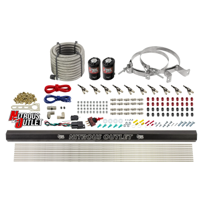 Nitrous Outlet 10 Cylinder Direct Port System - .122 Nitrous Solenoid/.310 Fuel