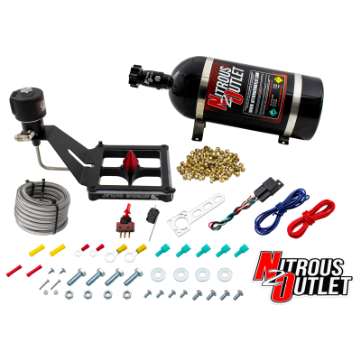 Nitrous Outlet 4500 Stinger 4 Dry Race System - Hard-line/.178 Trashcan Solenoid