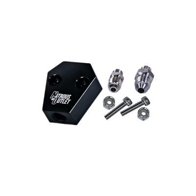 Nitrous Outlet Dual Exit V-Spray Purge Block, 00-62012-2