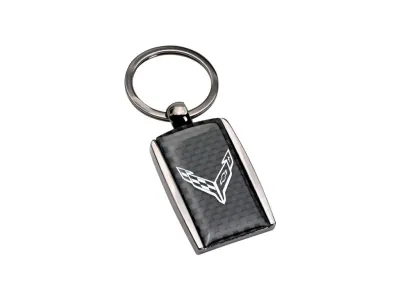 2020-2024 Carbon Fiber Key Ring with C8 Logo