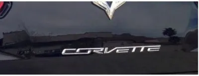 2014 C7 Corvette Stingray Chrome Corvette  Rear Bumper Lettering Kit