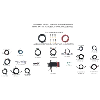 ProMax Plug-N-Play Wiring Harness - Battery Front – Dedicated Rear – Mid Bottle