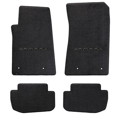 Camaro Floor Mats 4 Pc. Set (Black Lettering w/Silver outline)