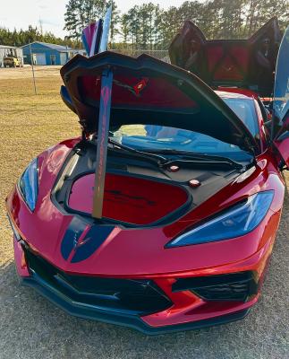 2020-2026 C8 Corvette Frunk Lid Prop - C8.R (Same Color)