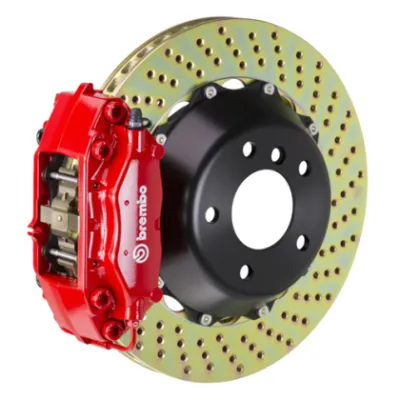 Brembo 20+ Corvette C8/C8 Z51 Front GT BBK 6 Piston Cast 350x34 2pc Rotor Slotte