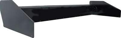 ALLSTAR PERFORMANCE Spoiler, Modified, 66 x 7",  Adjustable, 1 Piece, IMCA Approved, Aluminum, Black Powder Coat, Kit