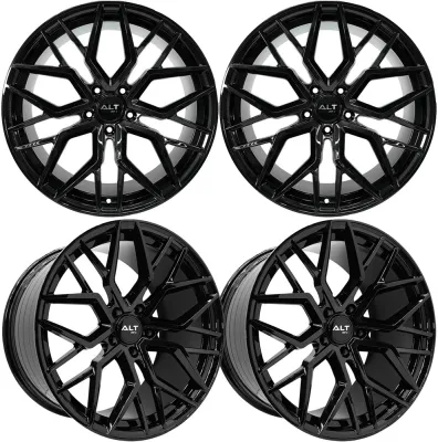 20-25+ C8 Corvette Forged Velocity 19x8.5" & 20x11" Wheel Kit Gloss BlackInclude
