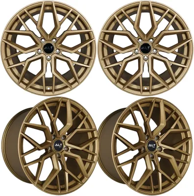 20-25+ C8 Corvette Forged Velocity 19x8.5" & 20x11" Wheel Kit Satin BronzeInclud