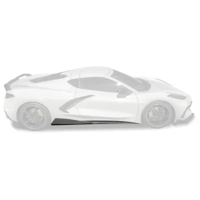 EOS C8 Corvette Dry Carbon Fiber 5VM Side - Carbon Flash, C8 Corvette Stingray