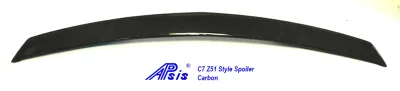 14-UP C7 Corvette Stingray, Carbon Fiber Full Width Spoiler (Replacement Parts)