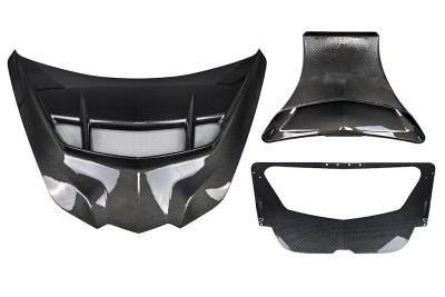 C8 Corvette All Models AGM Carbon Fiber Functional Race Spec Hood, With Air
