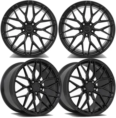 20-25+ C8 Corvette FG-X 19x8.5" & 20x11" Forged Wheels Front & RearGloss Black ,