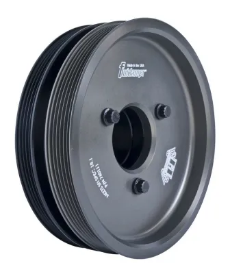 FLUIDAMPR Harmonic Balancer, 7.750" OD, Steel, Black, Internal Balance, GM LS-Series, Each