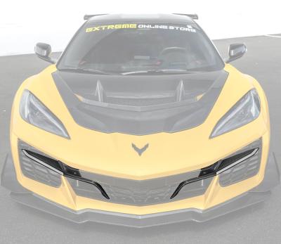 23-26+ C8 Corvette Z06/E-Ray Grille Inserts W/ LED Sequential DRL's (Carbon Fibe