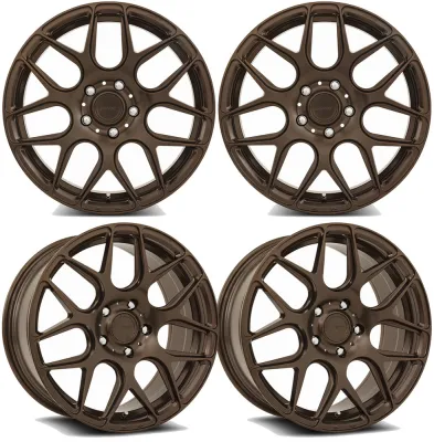 20-25+ C8 Corvette FS01 19x8.5" & 20x11" Wheels Front & RearGloss Bronze , MRR