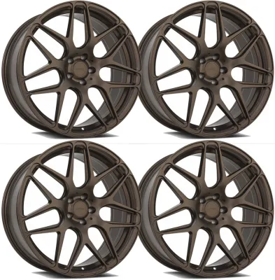 20-25+ C8 Corvette FS01 19x8.5" & 20x11" Wheels Front & RearMatte Bronze , MRR