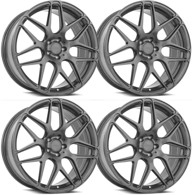 20-25+ C8 Corvette FS01 19x8.5" & 20x11" Wheels Front & RearMatte Gun Metal , MR
