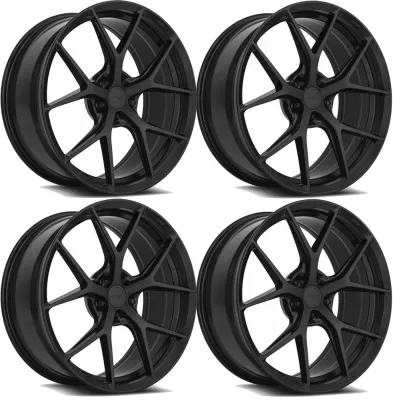 20-25+ C8 Corvette FS06 19x8.5" & 20x11" Wheels Front & RearMatte Black, MRR