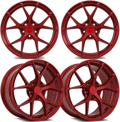20-25+ C8 Corvette FS06 19x8.5" & 20x11" Wheels Front & RearCandy Red, MRR