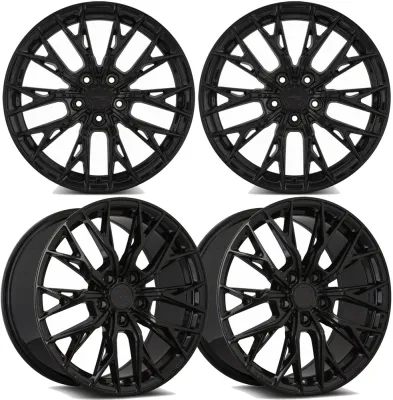20-25+ C8 Corvette GF5 19x8.5" & 20x11" Wheels Front & RearGloss Black , MRR