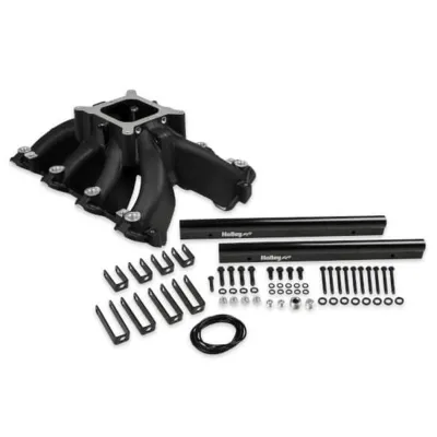Holley Single-Plane Race Intake Manifold - GM LS-Series - Black Ceramic