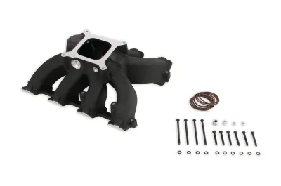 Holley Single-Plane Race Intake Manifold - GM LS-Series - Black Ceramic