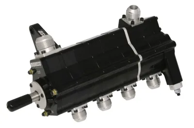 MOROSO Oil Pump, Dry Sump, Dragster Series, 4 Stage, 0.875" Pressure/1.100" Scavenge Stages, Aluminum, Each