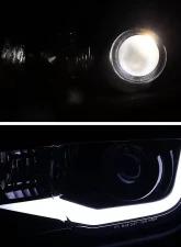 Spec-D LED Bar Projector Headlights (Glossy Black Housing/Smoked Lens) Chevrolet Camaro 2010-2013