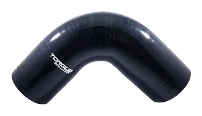 Torque Solution 90 Degree Silicone Hose Elbow: 2.5" Black Universal