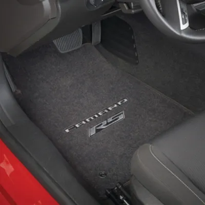 2010+ Camaro RS Floor Mats (Red Lettering & RS Logo)