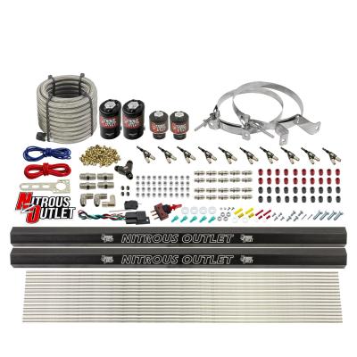 Nitrous Outlet 10 Cylinder Direct Port System - Two .122 Nitrous Solenoid/Two .3