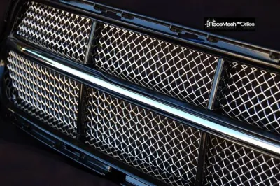 C7 Corvette Stingray 12-Chamber Lower Valance, Gothic Style weave  RaceMesh Front Grille