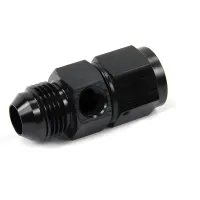8 AN Manifold With Single 1/8" NPT Port, For Adding Fuel or Nitrous pressure guages