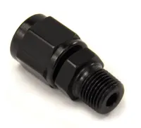 1/8 Inch NPT x 6AN Swivel Fitting Male/Female Black Aluminum Nitrous Outlet