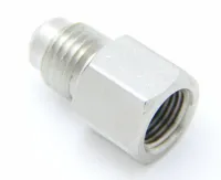 3/8-24 Inch x 4AN Straight Fitting Use with Mother Pucker Male/Male Silver Nitro