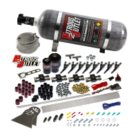 Nitrous Outlet 8 Cylinder Direct Port System - Two .178 Trashcan Nitrous Solenoi