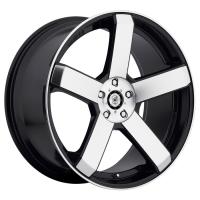 RS (2)20"x8.5"/ (2)20"x10" - Dropstar 644MB 5 Spoke Camaro Wheels - Satin Black