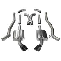 2010-2015 Camaro SS XTREME 3.0" Cat Back Exhaust w- X-Pipe - Black Pro Series