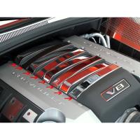2010-2015 Camaro Factory Shroud Plenum Trim - Polished stainless Steel