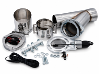 Granatelli Elec Exhaust Cutout Kit 303540 - Mild Steel Slip-Fit -4.00" - 303540