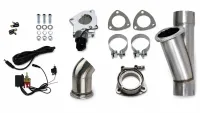 Granatelli Elec Exhaust Cutout Kit 303530 - Mild Steel Slip-Fit - 3.00" - 303530