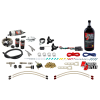 Nitrous Outlet Powersports Twin Cylinder Wet Nozzle System (Stainless 90 Degree