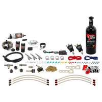 Nitrous Outlet Powersports Three Cylinder Wet Nozzle System (Stainless 90 Degree