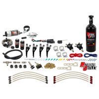 Nitrous Outlet Powersports Four Cylinder Wet Nozzle System (Stainless 90 Degree