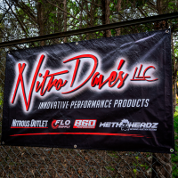 Nitro Dave's Banner - Black Background (3' x 5'), 62-70040